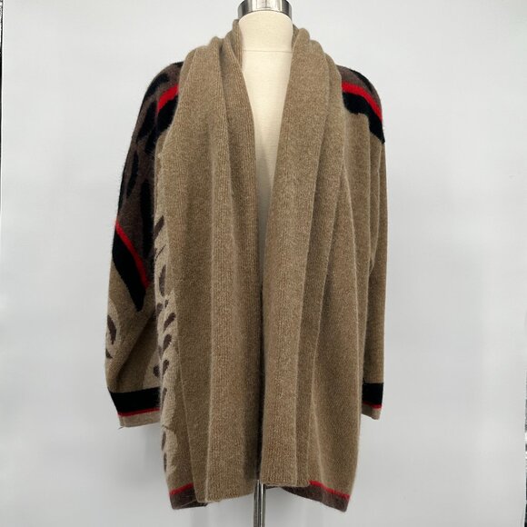 Vintage 1990s Mohair and Angora Oversized sweater with Lion - Picture 1 of 4